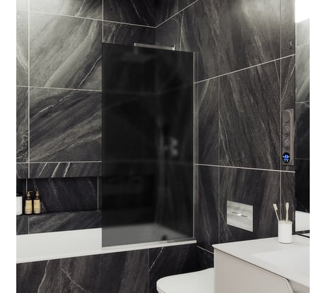 Шторка для ванны в узком профиле MaybahGlass MGV-87-5у