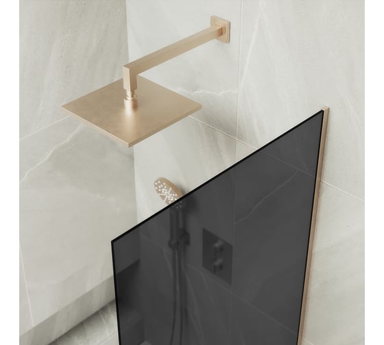 Шторка для ванны в узком профиле MaybahGlass MGV-79-2у
