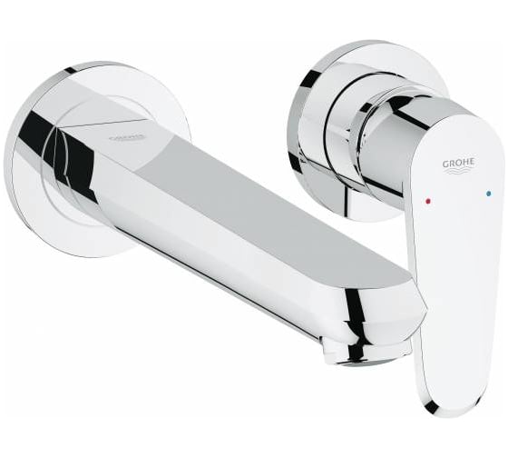 Смеситель для раковины Grohe Eurodisc Cosmopolitan на 2 отверстия, настенный монтаж 19974002