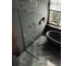 Душевая перегородка MaybahGlass в узком профиле, 1950х1090 мм, стекло сатин 8 мм, + полотенцедержатель MGD-713-5у 1