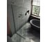Душевая перегородка MaybahGlass в узком профиле, 1950х1090 мм, стекло сатин 8 мм, MGD-680-5у 1