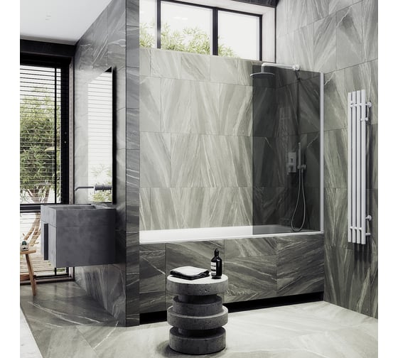 Шторка для ванны в широком профиле MaybahGlass MGV-252-1ш