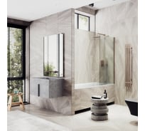 Шторка для ванны в широком профиле MaybahGlass MGV-253-2ш