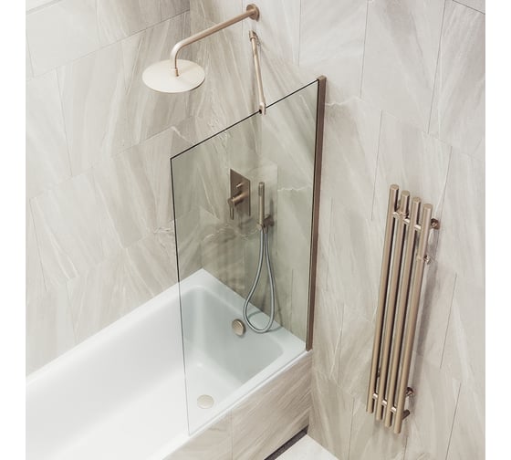 Шторка для ванны в широком профиле MaybahGlass MGV-62-2ш