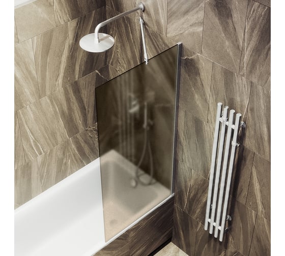 Шторка для ванны в широком профиле MaybahGlass MGV-74-5ш
