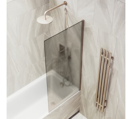 Шторка для ванны в широком профиле MaybahGlass MGV-74-2ш