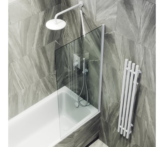 Шторка для ванны в широком профиле MaybahGlass MGV-63-1ш