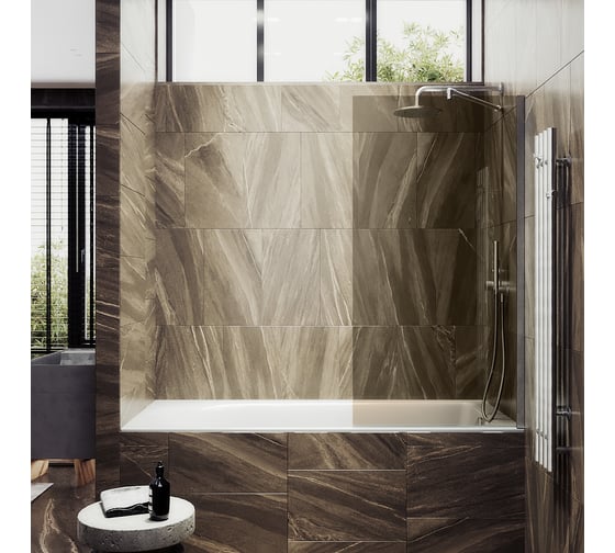 Шторка для ванны в широком профиле MaybahGlass MGV-69-5ш