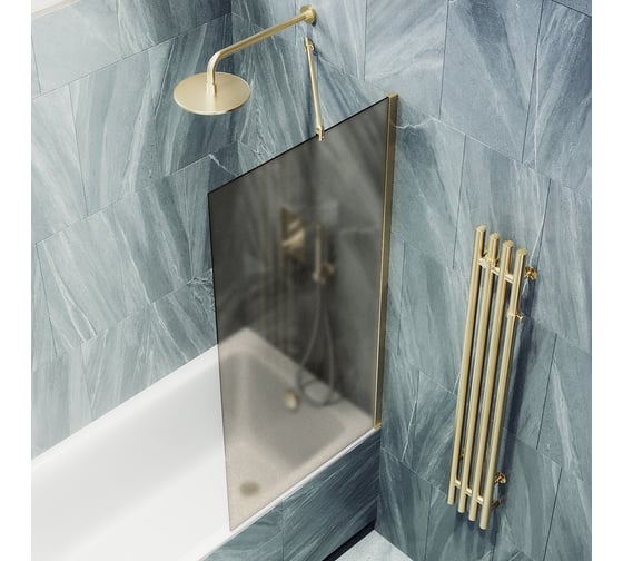 Шторка для ванны в широком профиле MaybahGlass MGV-75-3ш