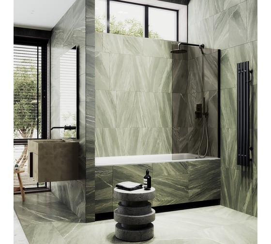 Шторка для ванны в широком профиле MaybahGlass MGV-70-6ш