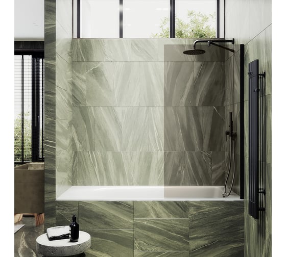 Шторка для ванны в широком профиле MaybahGlass MGV-70-6ш
