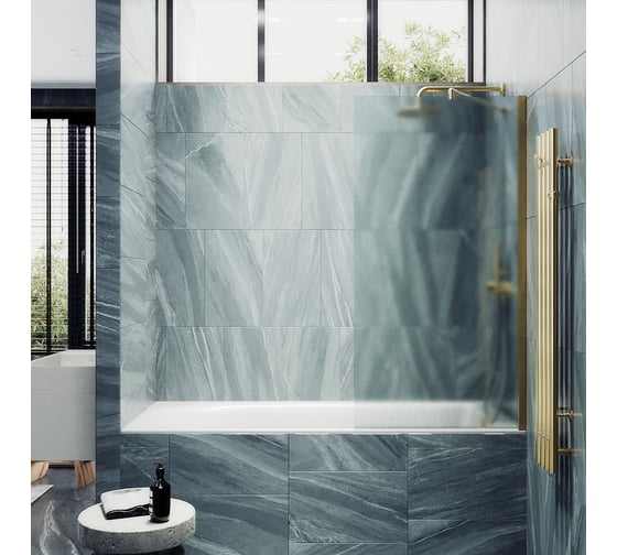 Шторка для ванны в широком профиле MaybahGlass MGV-91-3ш