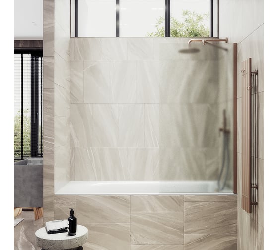 Шторка для ванны в широком профиле MaybahGlass MGV-92-2ш