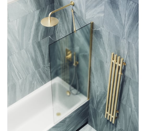 Шторка для ванны в широком профиле MaybahGlass MGV-92-3ш