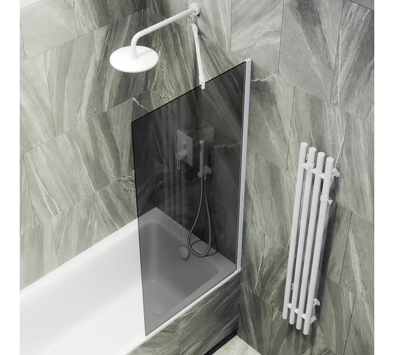 Шторка для ванны в широком профиле MaybahGlass MGV-80-1ш