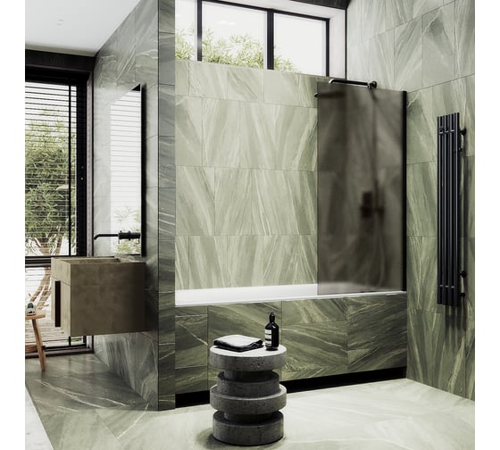 Шторка для ванны в широком профиле MaybahGlass MGV-75-6ш