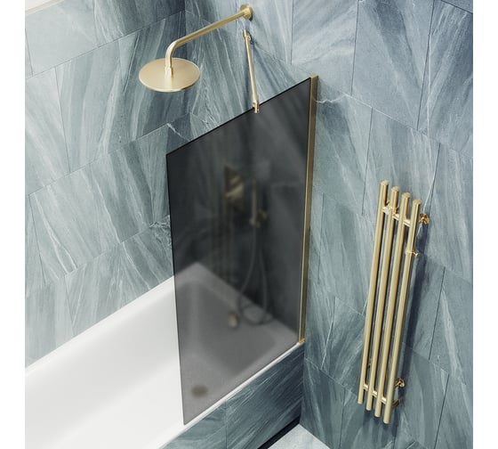 Шторка для ванны в широком профиле MaybahGlass MGV-86-3ш