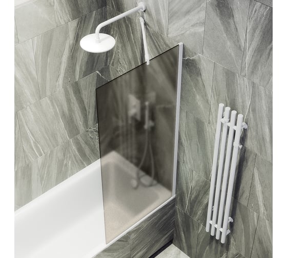 Шторка для ванны в широком профиле MaybahGlass MGV-77-1ш