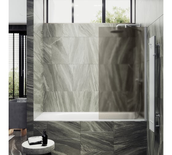 Шторка для ванны в широком профиле MaybahGlass MGV-77-1ш