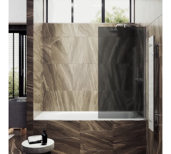 Шторка для ванны в широком профиле MaybahGlass MGV-87-5ш
