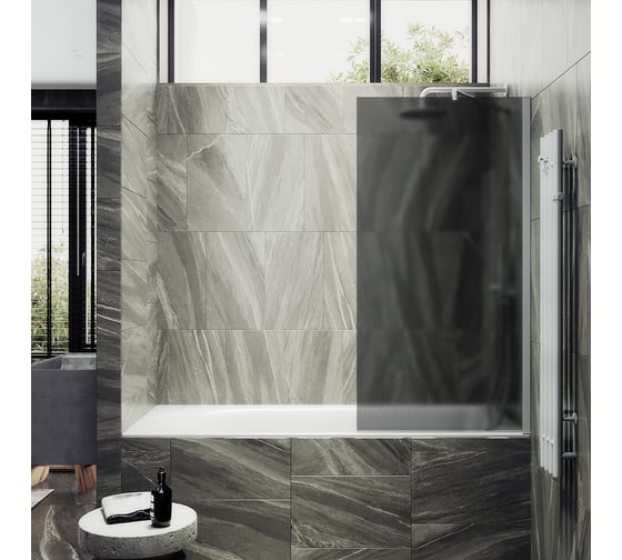 Шторка для ванны в широком профиле MaybahGlass MGV-89-1ш