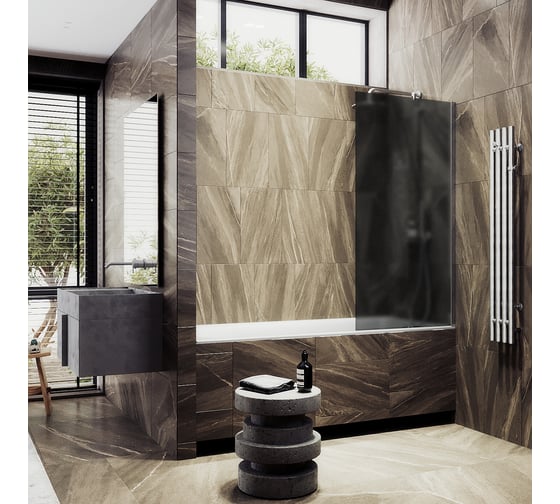 Шторка для ванны в широком профиле MaybahGlass MGV-89-5ш