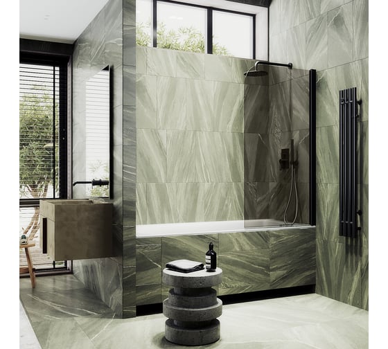 Шторка для ванной MaybahGlass поворотная на монопетле MGV-601-6
