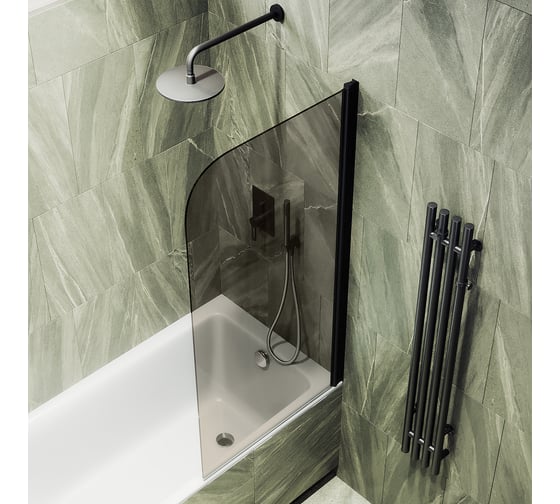 Шторка для ванной MaybahGlass поворотная на монопетле MGV-601-6