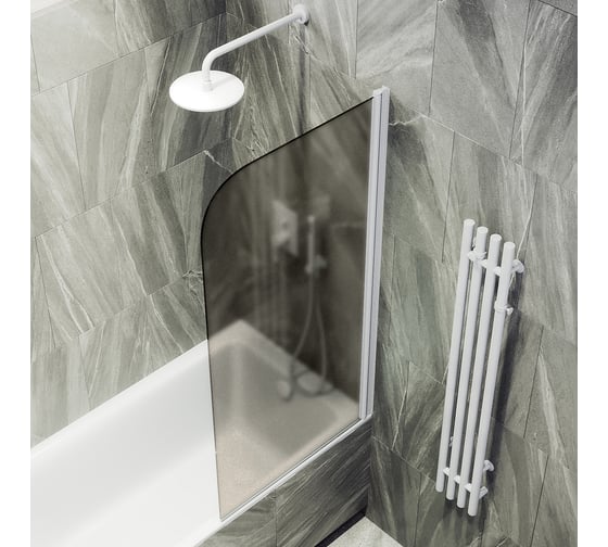 Шторка для ванной MaybahGlass поворотная на монопетле MGV-602-1