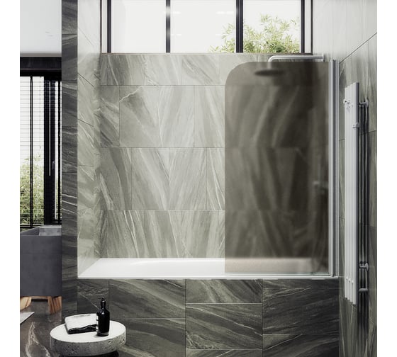 Шторка для ванной MaybahGlass поворотная на монопетле MGV-602-1