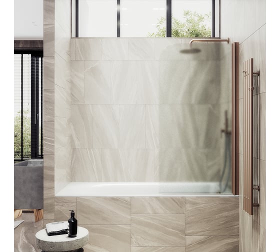 Шторка для ванной MaybahGlass поворотная на монопетле MGV-605-2
