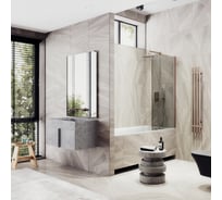 Шторка для ванной MaybahGlass поворотная на монопетле MGV-601-2