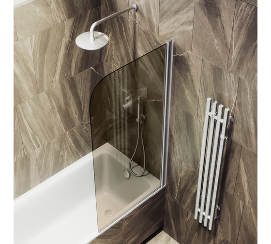 Шторка для ванной MaybahGlass поворотная на монопетле MGV-611-5