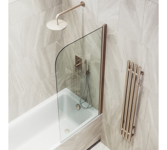 Шторка для ванной MaybahGlass поворотная на монопетле MGV-597-2