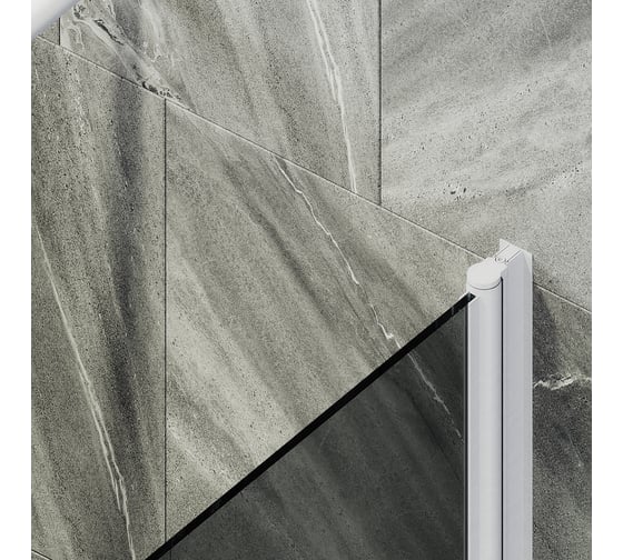 Шторка для ванной MaybahGlass поворотная на монопетле MGV-608-1