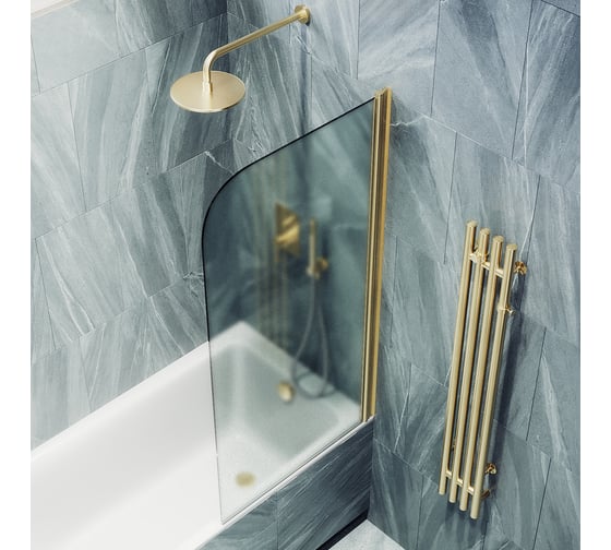 Шторка для ванной MaybahGlass поворотная на монопетле MGV-605-3