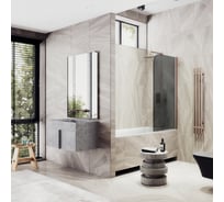 Шторка для ванной MaybahGlass поворотная на монопетле MGV-604-2