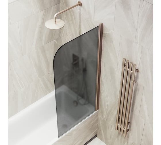 Шторка для ванной MaybahGlass поворотная на монопетле MGV-604-2