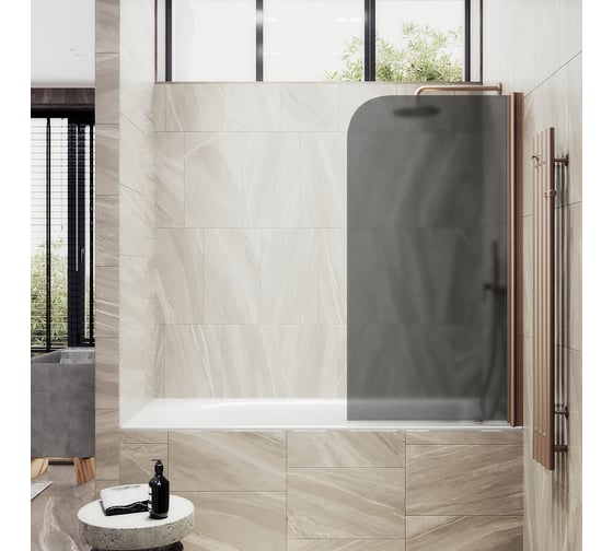 Шторка для ванной MaybahGlass поворотная на монопетле MGV-604-2