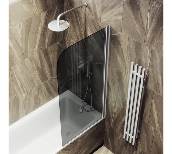 Шторка для ванной MaybahGlass поворотная на монопетле MGV-608-5