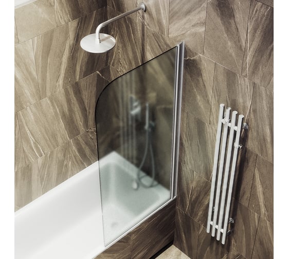 Шторка для ванной MaybahGlass поворотная на монопетле MGV-615-5