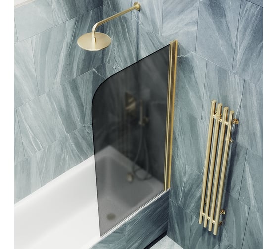 Шторка для ванной MaybahGlass поворотная на монопетле MGV-624-3