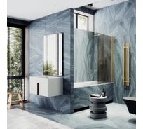 Шторка для ванной MaybahGlass поворотная на монопетле MGV-617-3