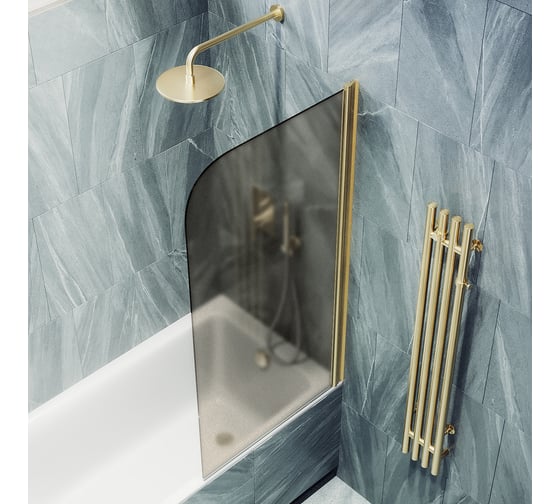 Шторка для ванной MaybahGlass поворотная на монопетле MGV-617-3