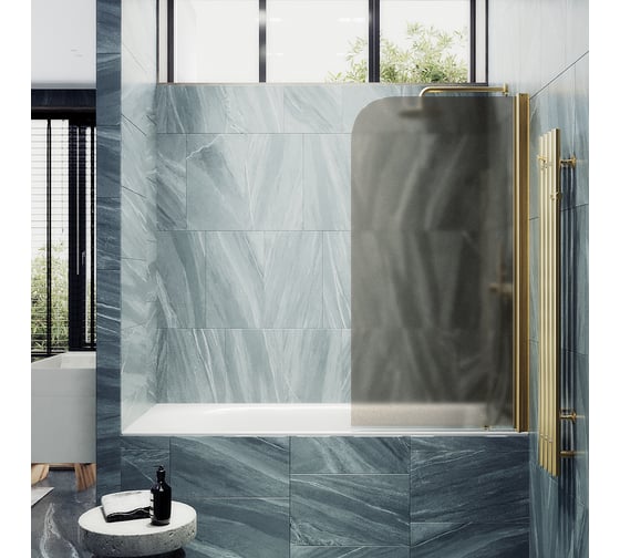 Шторка для ванной MaybahGlass поворотная на монопетле MGV-617-3