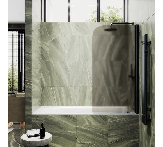 Шторка для ванной MaybahGlass поворотная на монопетле MGV-625-6