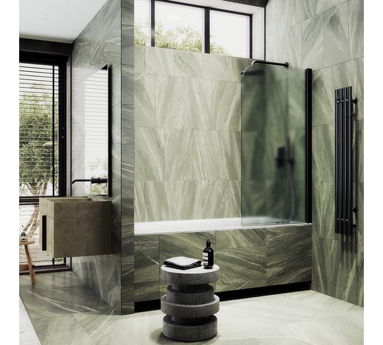 Шторка для ванной MaybahGlass поворотная на монопетле MGV-621-6