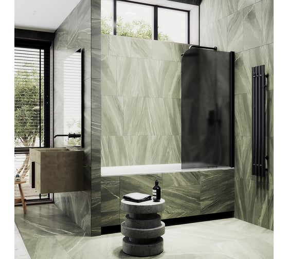 Шторка для ванной MaybahGlass поворотная на монопетле MGV-624-6