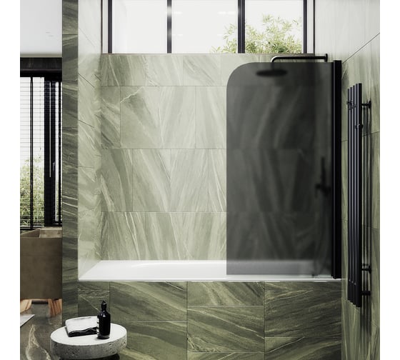 Шторка для ванной MaybahGlass поворотная на монопетле MGV-624-6