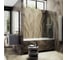 Шторка поворотная на монопетле MaybahGlass 1400х600 6 мм Сатин +Полотенцедержатель MGV-781-5 3